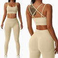 Treva High Waist Beige Leggings