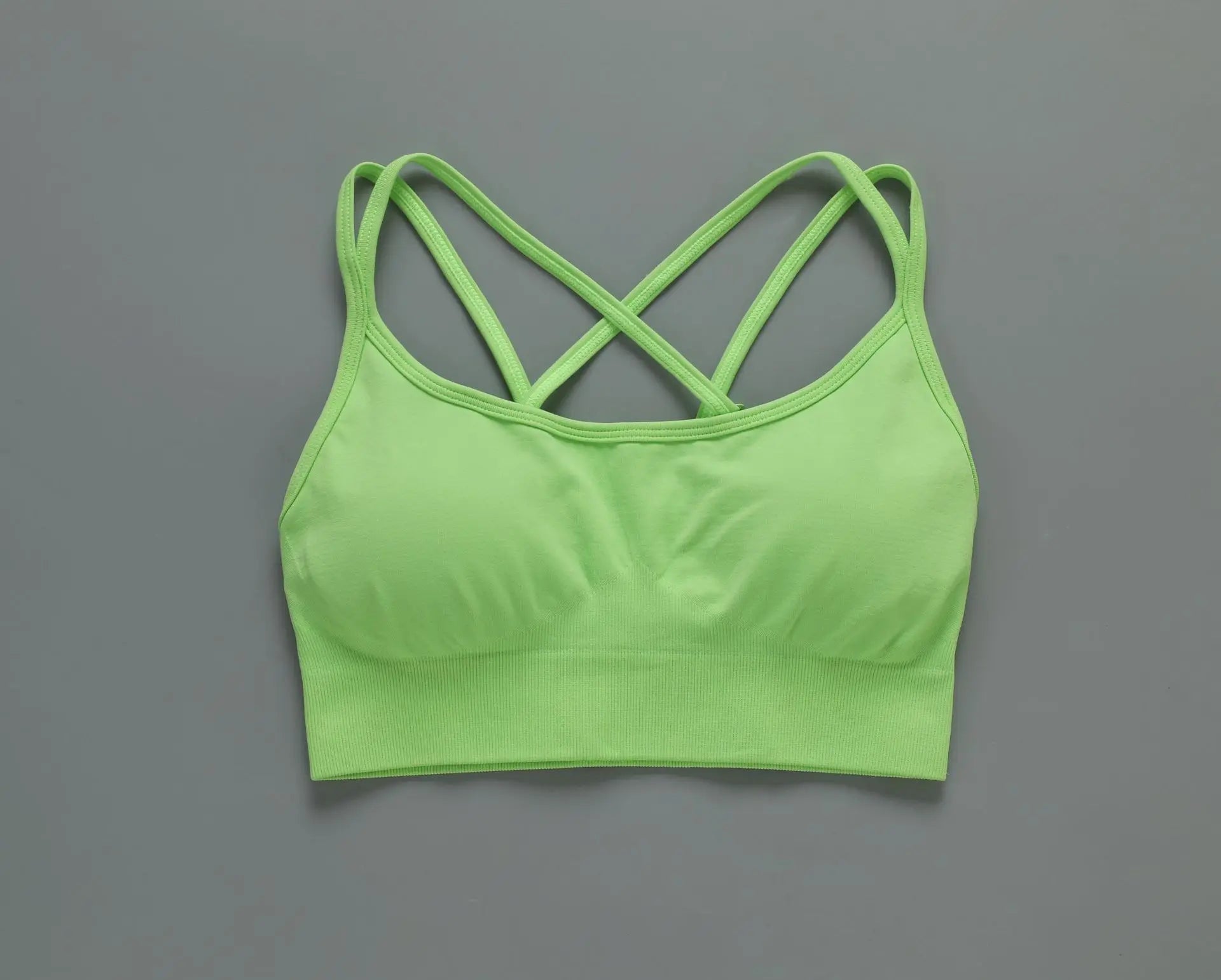 Treva Cross Bra Green, Adjustable Strap