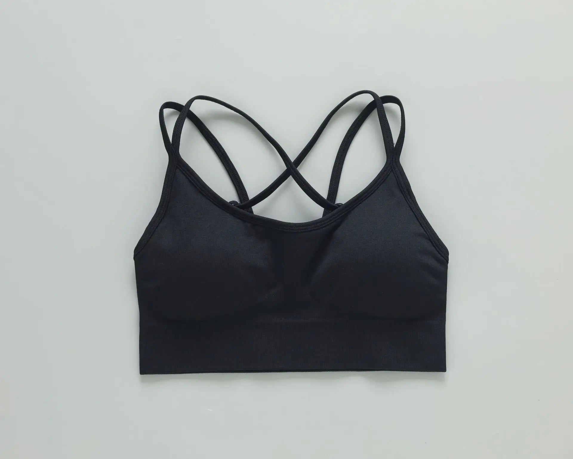 Treva Cross Bra Black, Adjustable Strap