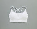 Treva Cross Bra White, Adjustable Strap