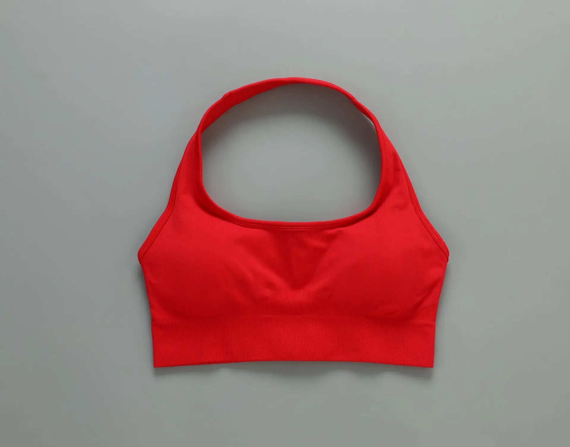 Treva Halter Bra Red, Backless, Full Support