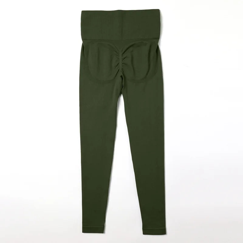 Treva High Waist Dark Green Leggings