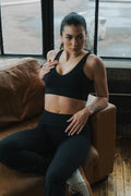 black sport bra 